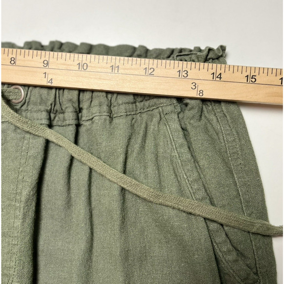 Sanctuary Linen Blend Pull On Jogger Pants Olive Green Pockets Size Medium - Picture 3 of 12